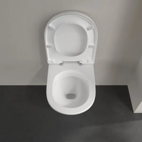 Villeroy & Boch 5688HR01 - Függesztett WC O.NOVO SoftClose ülőkével, kerámia/fehér