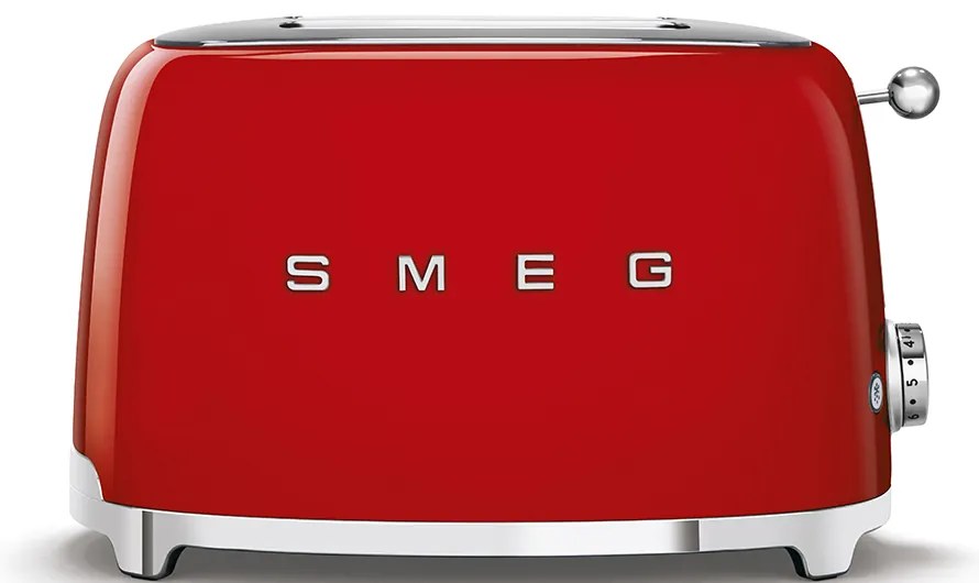 50-es évekbeli, Retro stílusú kenyérpirító, P2 piros 950W - SMEG