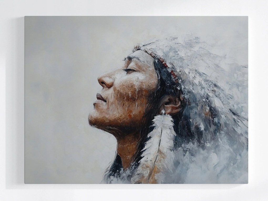 Poszter Indián Sámán Etno Portré Művészet Usa 100x75