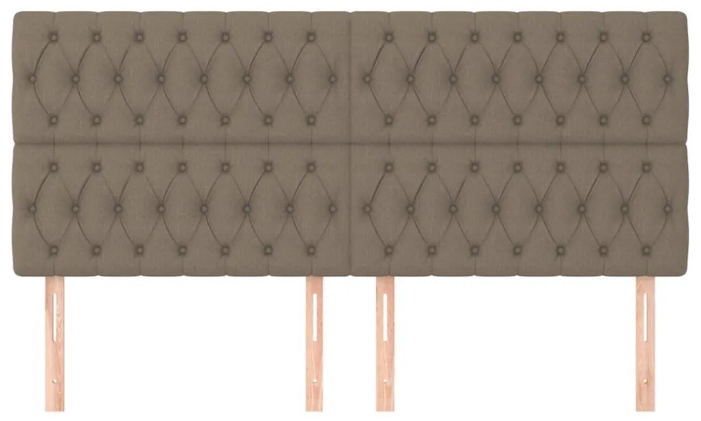 bézs színű szövet fejtámla 180 x 7 x 118/128 cm