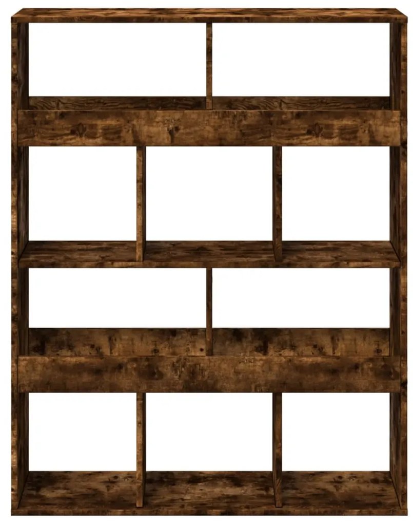 füstös tölgy színű szerelt fa térelválasztó 100 x 33 x 125,5 cm