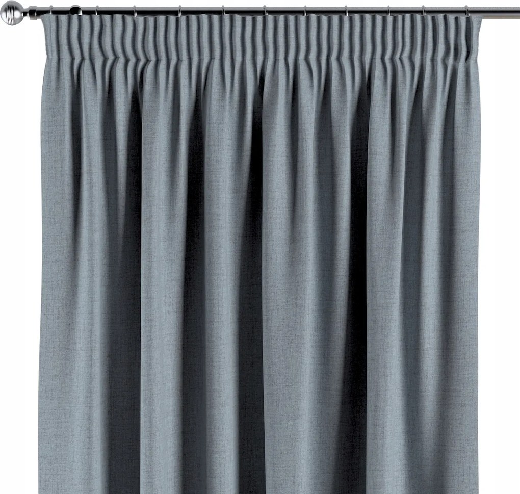 Függöny ráncoló szalaggal 1 db 140x260cm kék