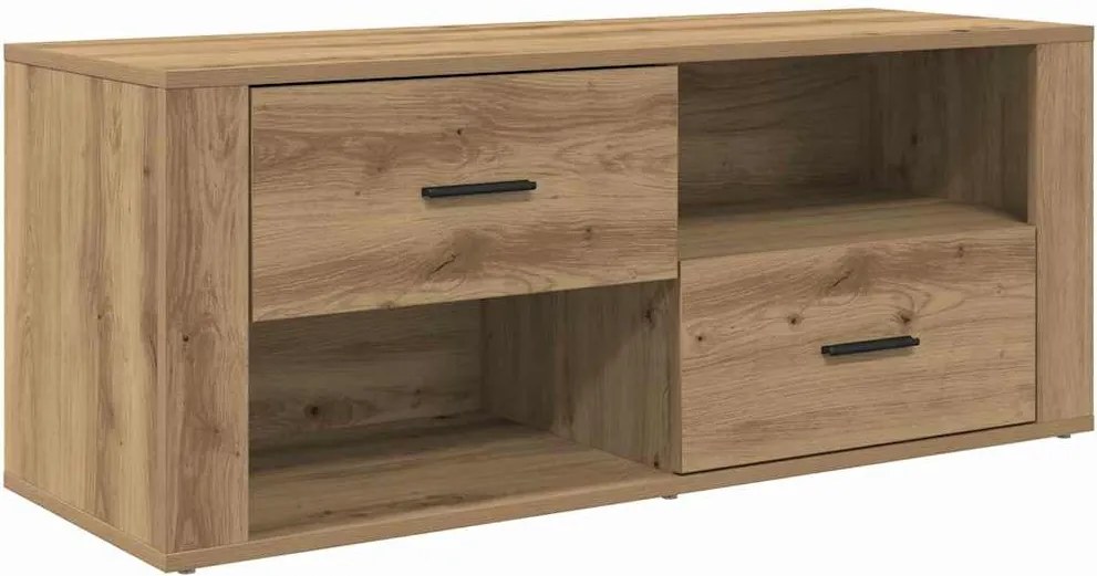 vidaXL TV szekrény fiókkal Artisan tölgy 100 x 35 x 40 cm Faanyag