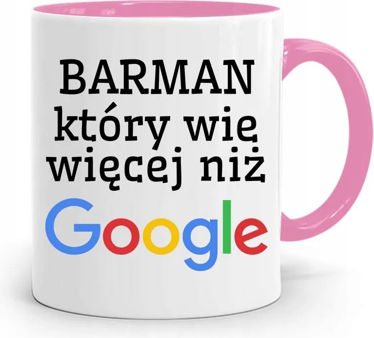 Rózsaszín Bögre Csaposnak Többet Tud, Mint A Google fényképes nyomtatással