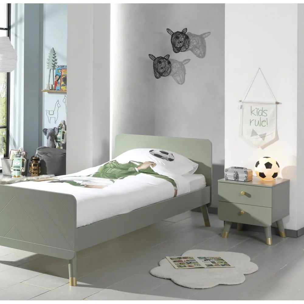 Billy olívazöld gyerek borovi fenyő éjjeliszekrény - Vipack