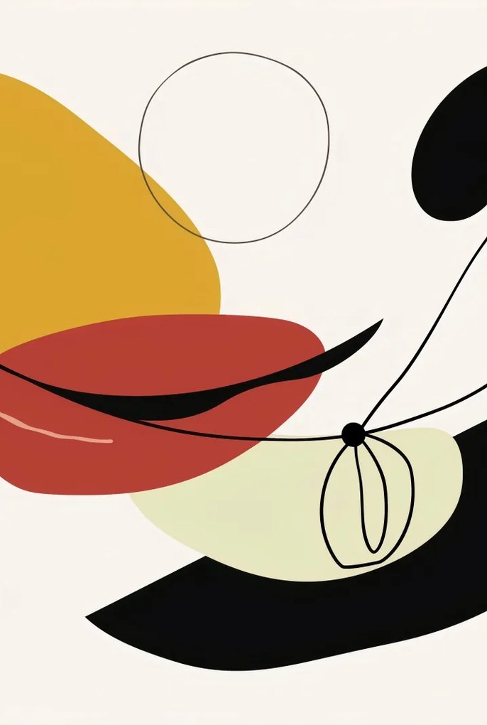 Poszter 68x101cm Geometrikus görbület