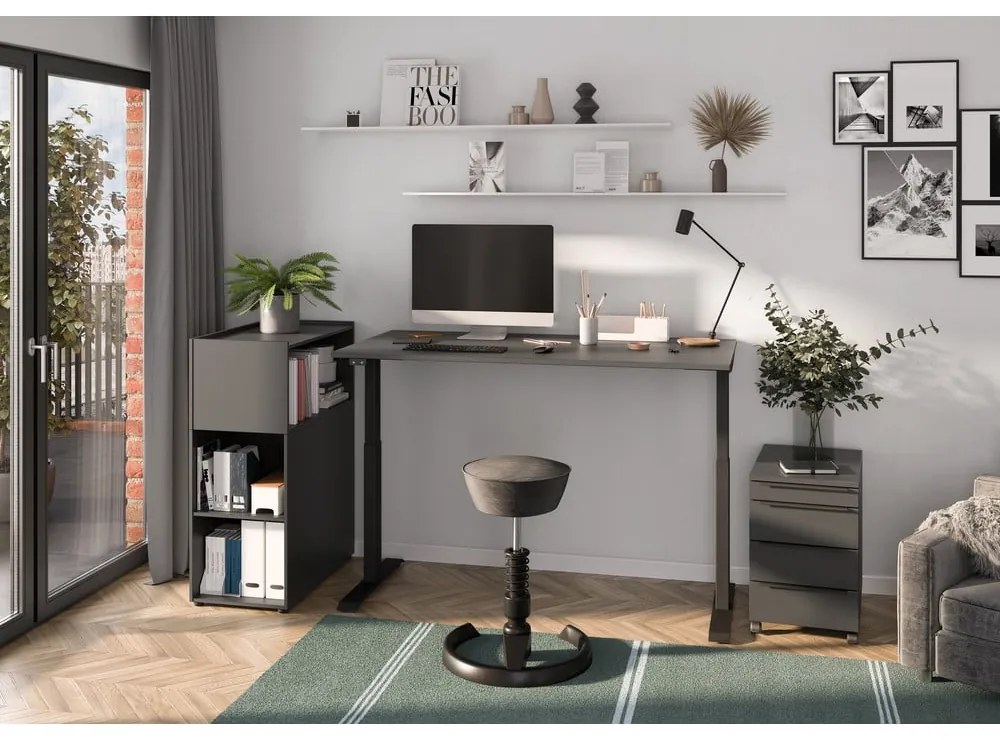 Antracitszürke szekrény 42x63 cm Mailand – Germania