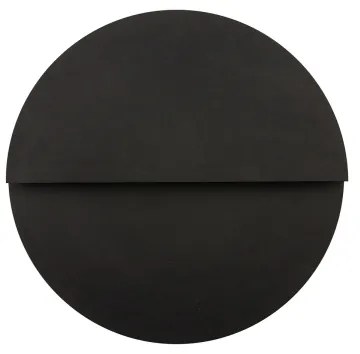 LED fali lámpa LUNA LED/7W/230V átm. 26 cm fekete