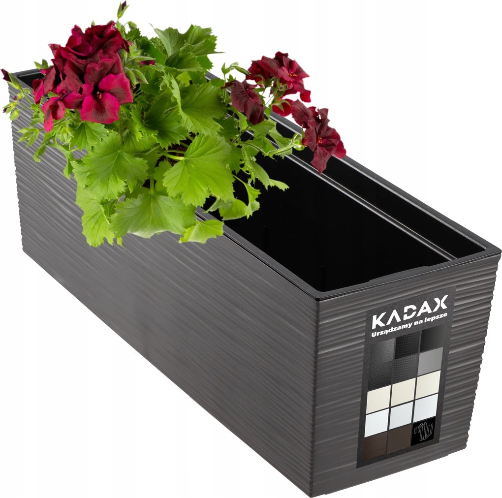 Virágtartó Erkélydoboz Betéttel Virágágyás Korlát 19x56cm