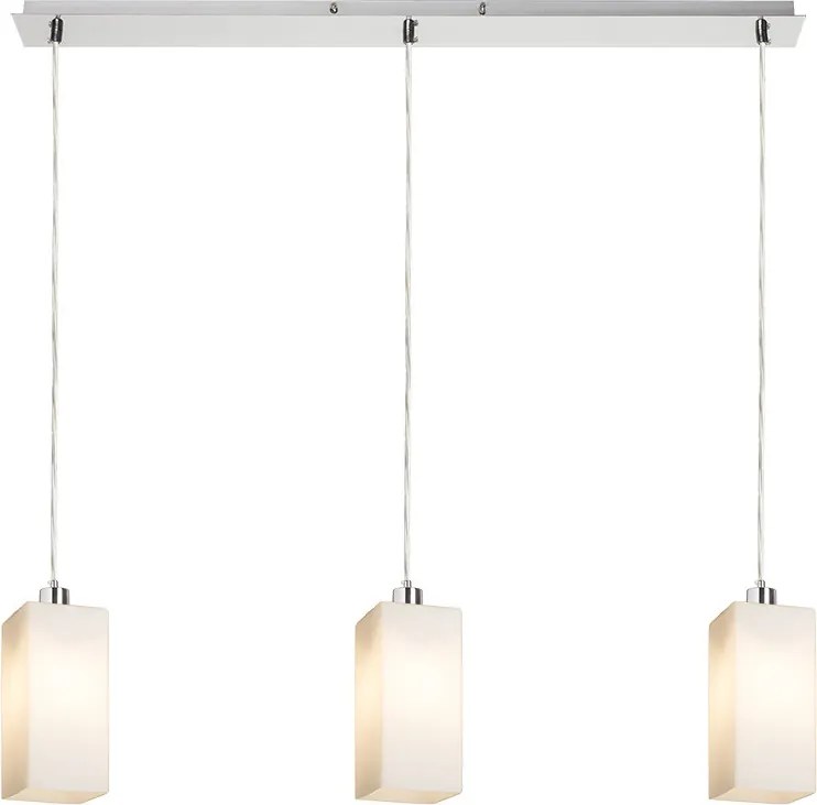 RENDL LIZ III 80 závěsná opálové sklo/matný nikl 230V LED E27 3x15W
