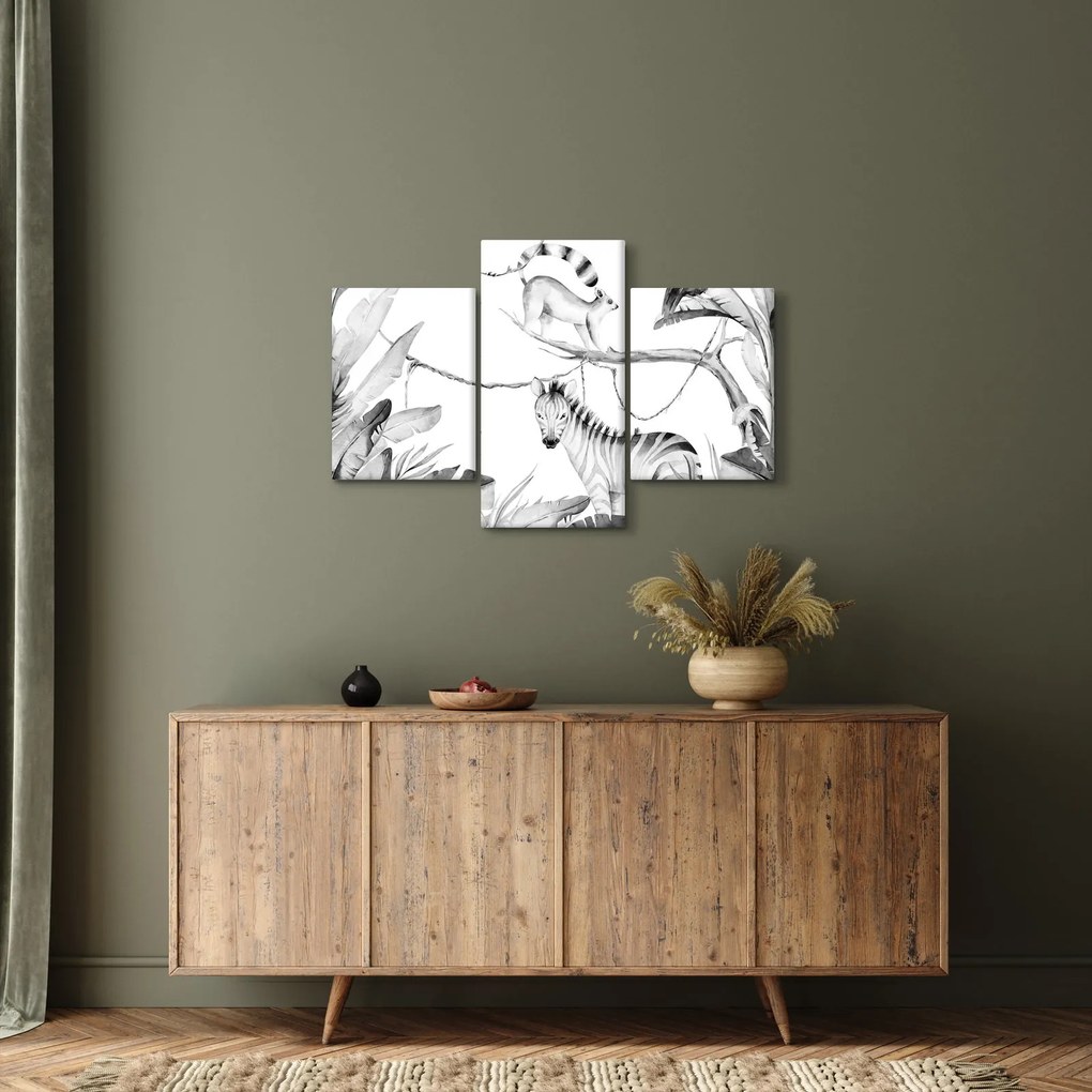 Kép - Akvarell dzsungel (90x60 cm)