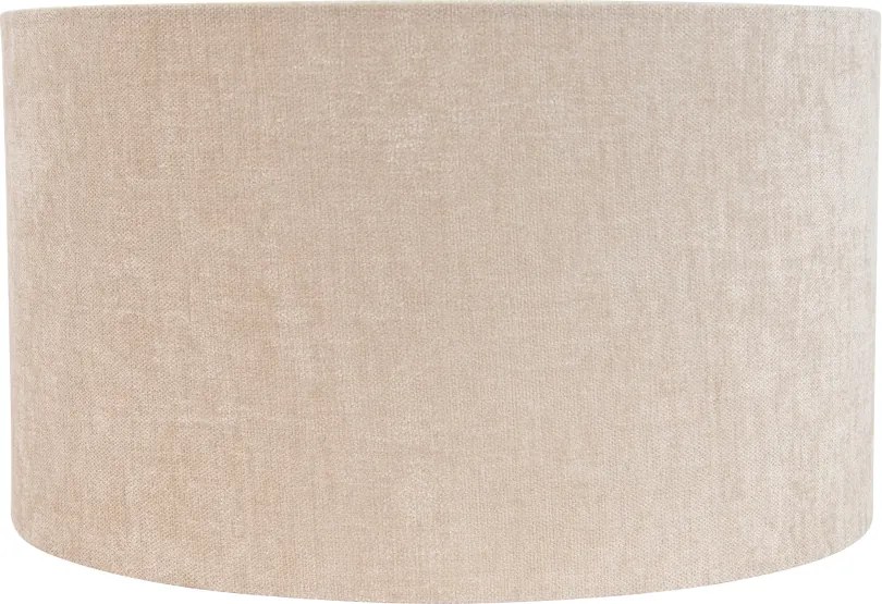 Szövet lámpaernyő világosbarna kerek 35/35/20
