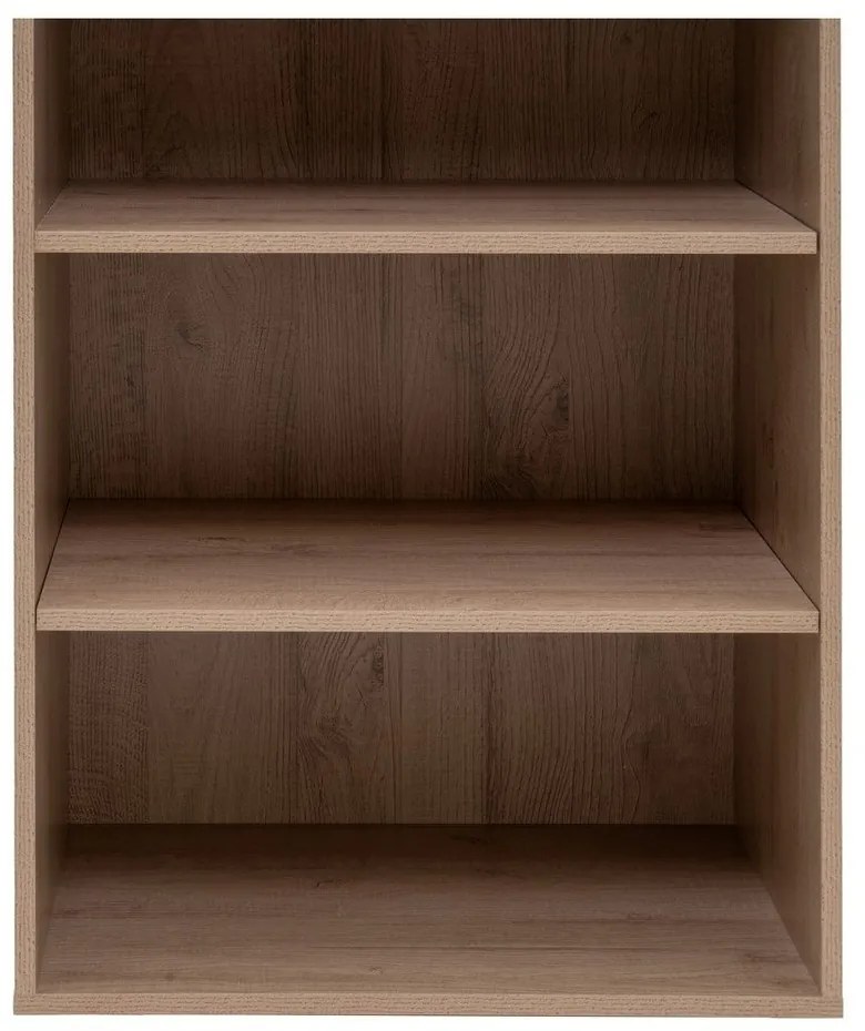 Natúr színű nyitott moduláris szekrény tölgyfa dekorral 60x180x45 cm Modular – Casa Selección