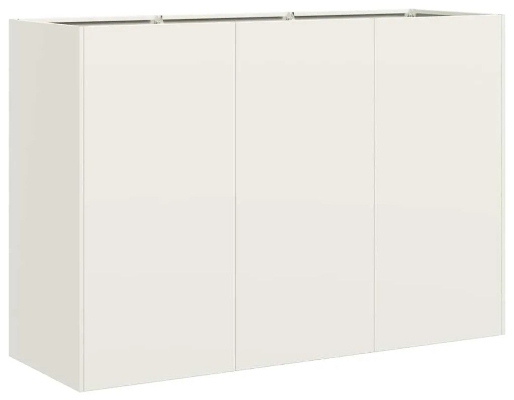 vidaXL ültetvény Fehér 120x40x80 cm Hidegen hengerelt acélból