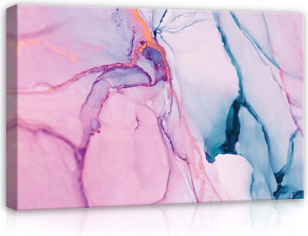 Vászonkép 60x40 Absztrakt Fluid Art márvány akril pasztell harmónia mozgás művészet