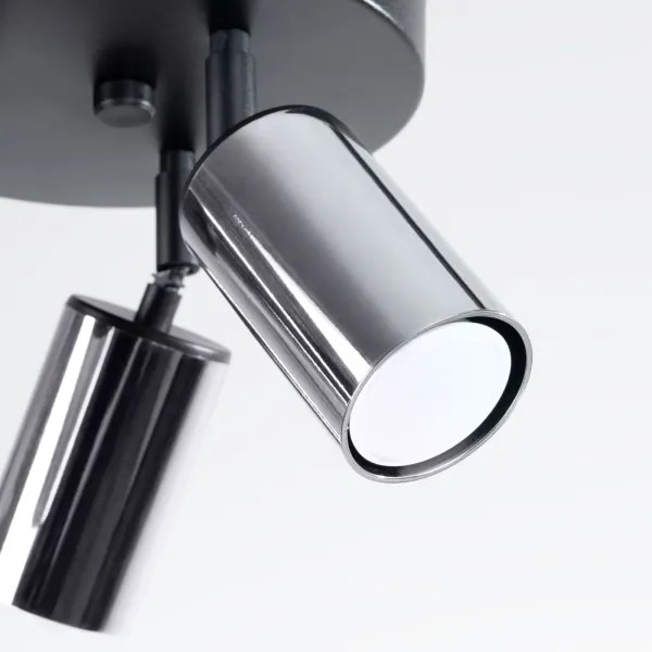 Sollux SL.1369 - Spotlámpa WINX 3xGU10/10W/230V fekete/króm