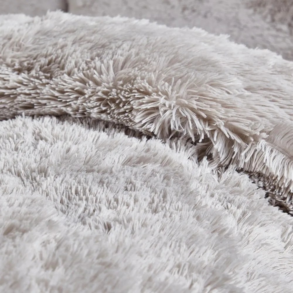 Cuddly világosszürke mikroplüss ágyneműhuzat, 200 x 200 cm - Catherine Lansfield