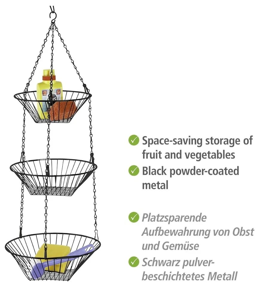 Fém függő gyümölcsös kosár Trio – Wenko