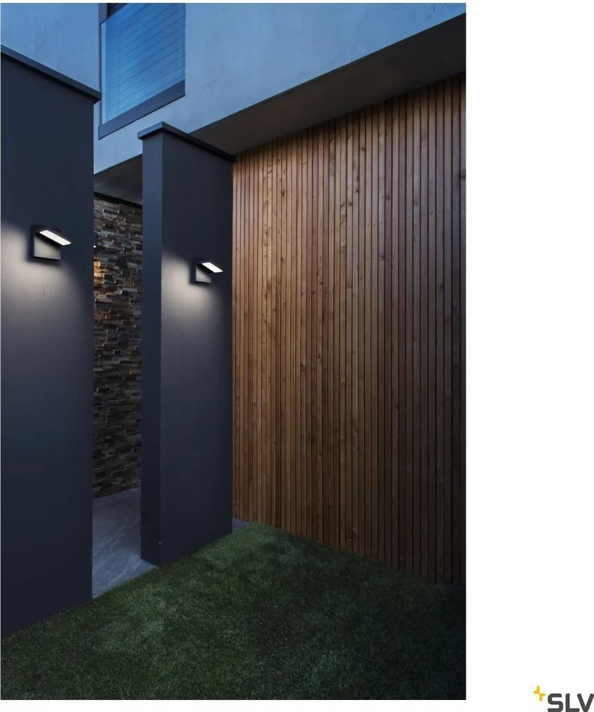 SLV 1002989 ABRIDOR Modern Kültéri Fali Lámpa Antracit LED IP55