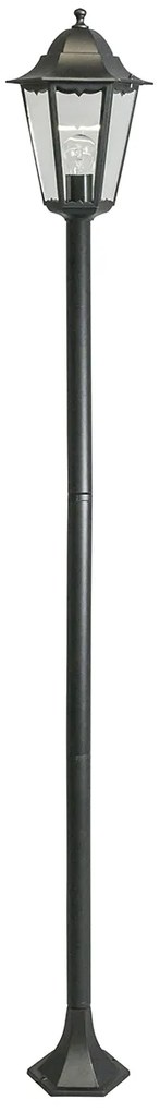 Klasszikus kültéri állólámpa fekete 170 cm IP44 - New Orleans 1