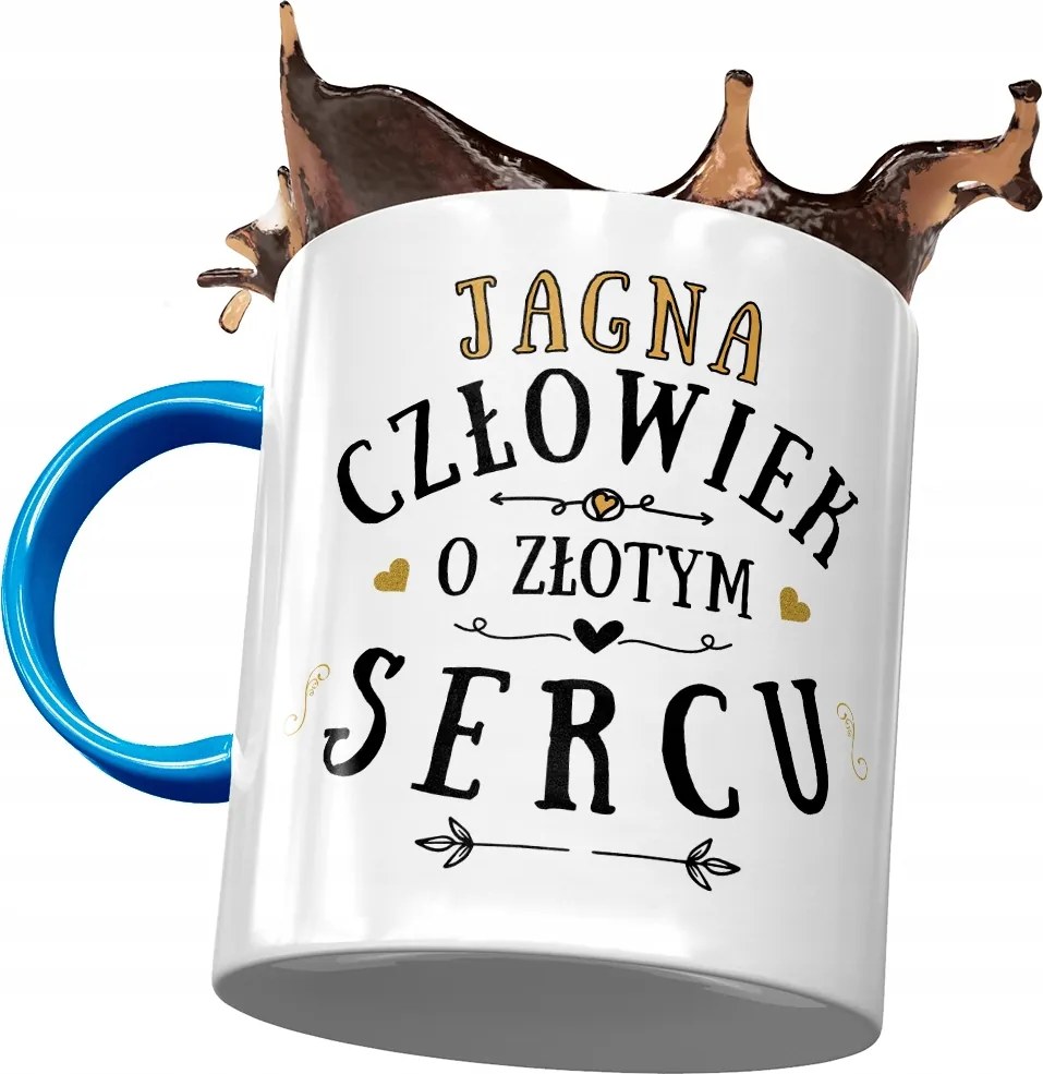 Kék Bögre Bárány Feleség Barátnőjének Ajándék Nyomtatott Fotóval