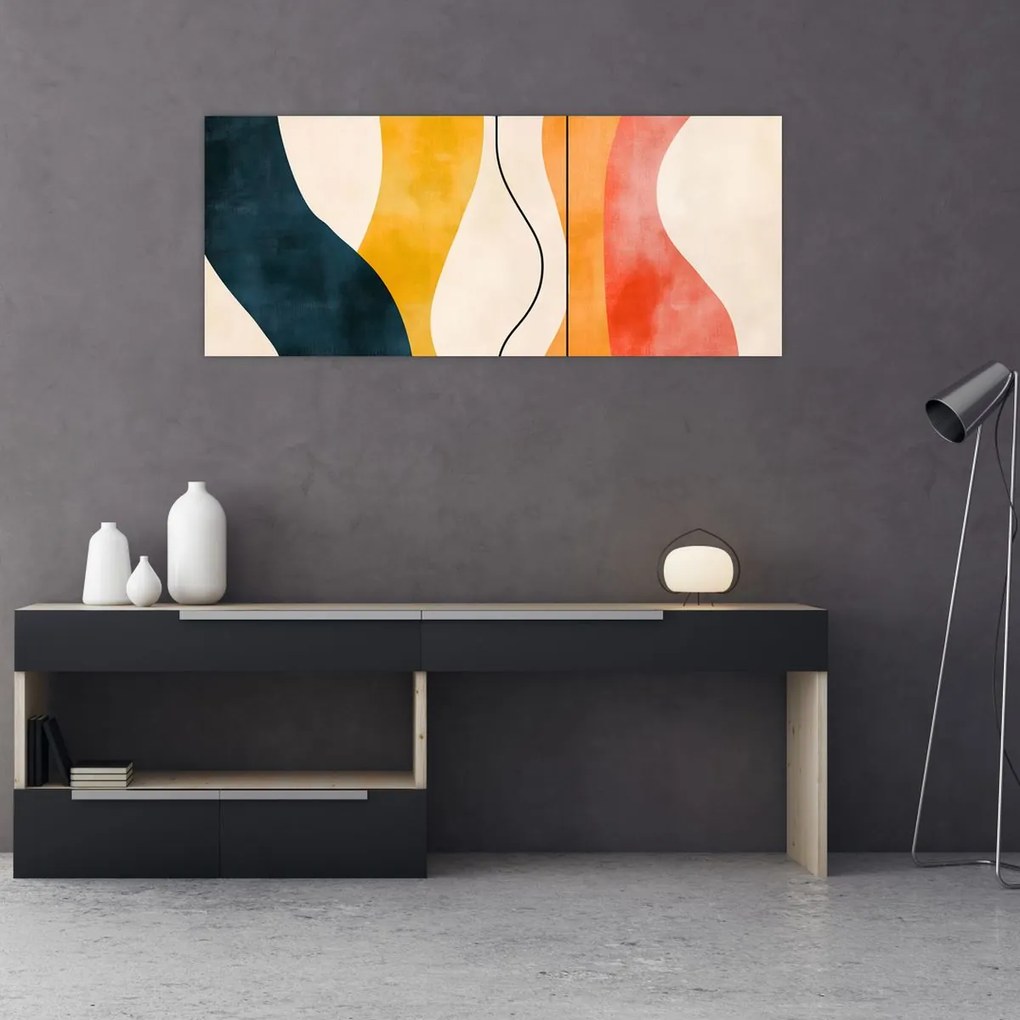 Kép - Minimalista színes illusztráció II. (120x50 cm)