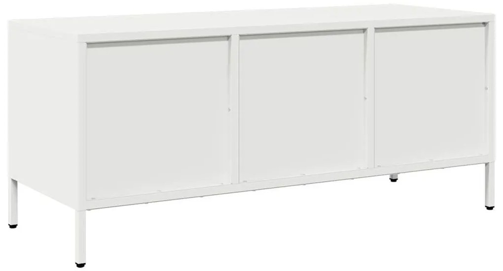 fehér hidegen hengerelt acél TV-szekrény 101,5 x 39 x 43,5 cm