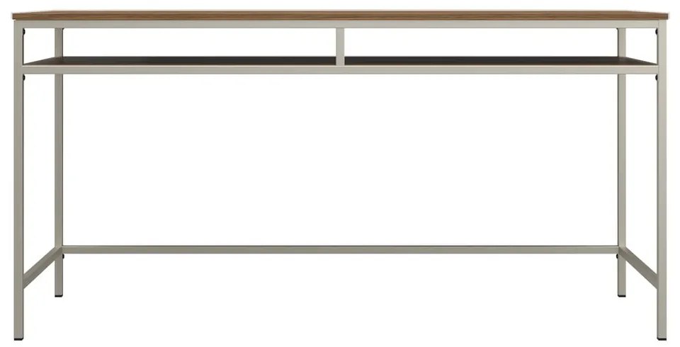 Íróasztal diófa dekoros asztallappal 51x153 cm Bradford – Støraa