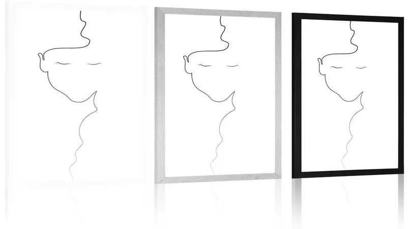 Poszter nő minimalista kivitelizésben
