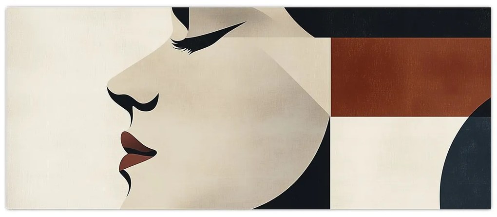 Kép - Nő profilból (120x50 cm)