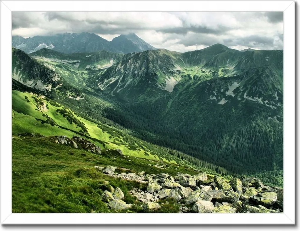 Poszterek keretben 40x30 Tátra Lengyel hegyek Kilátás