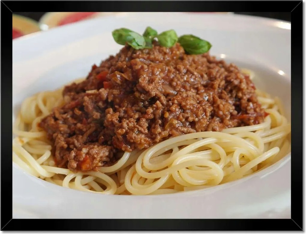 Poszterek keretben 40x30 Spagetti hússal