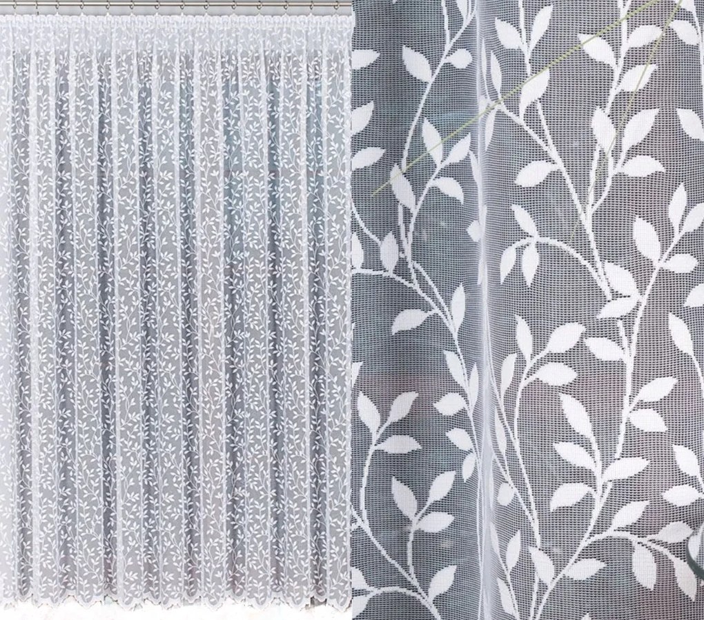 Hosszú Jacquard Függöny 550x250 Apró Levelek A Hálószoba Nappaliba Békák