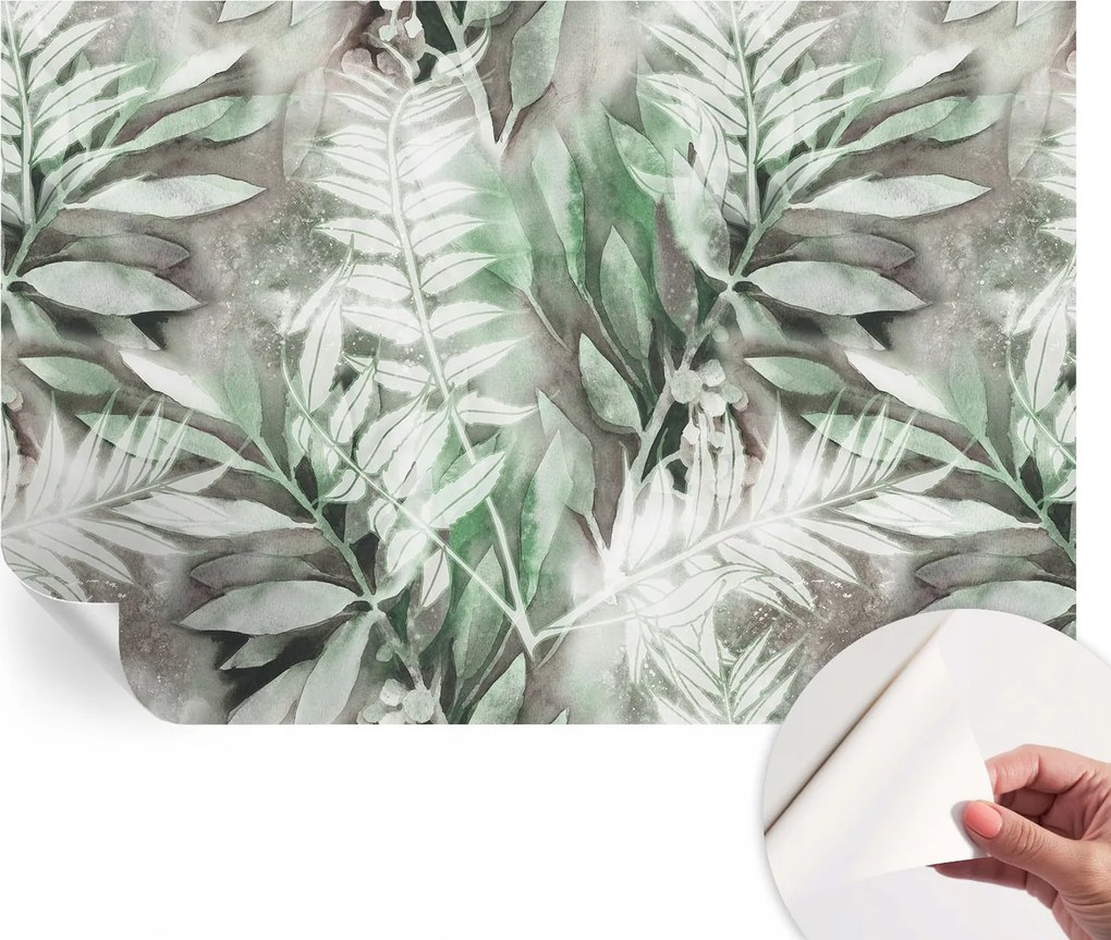 Öntapadós Stílusos Dekoratív Fotótapéta Akvarell levelek 104x70 cm