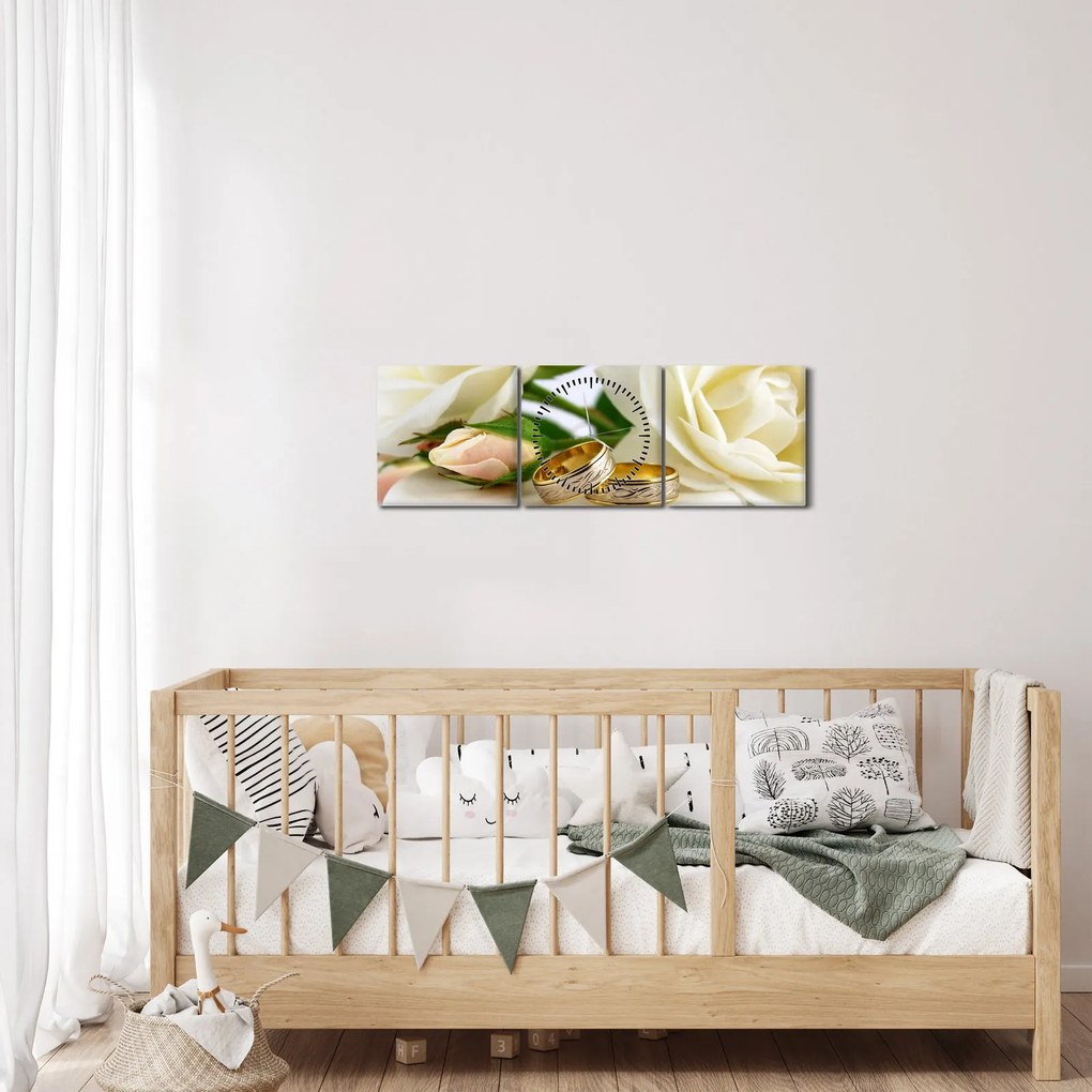 Kép - Esküvő napja (órával) (90x30 cm)