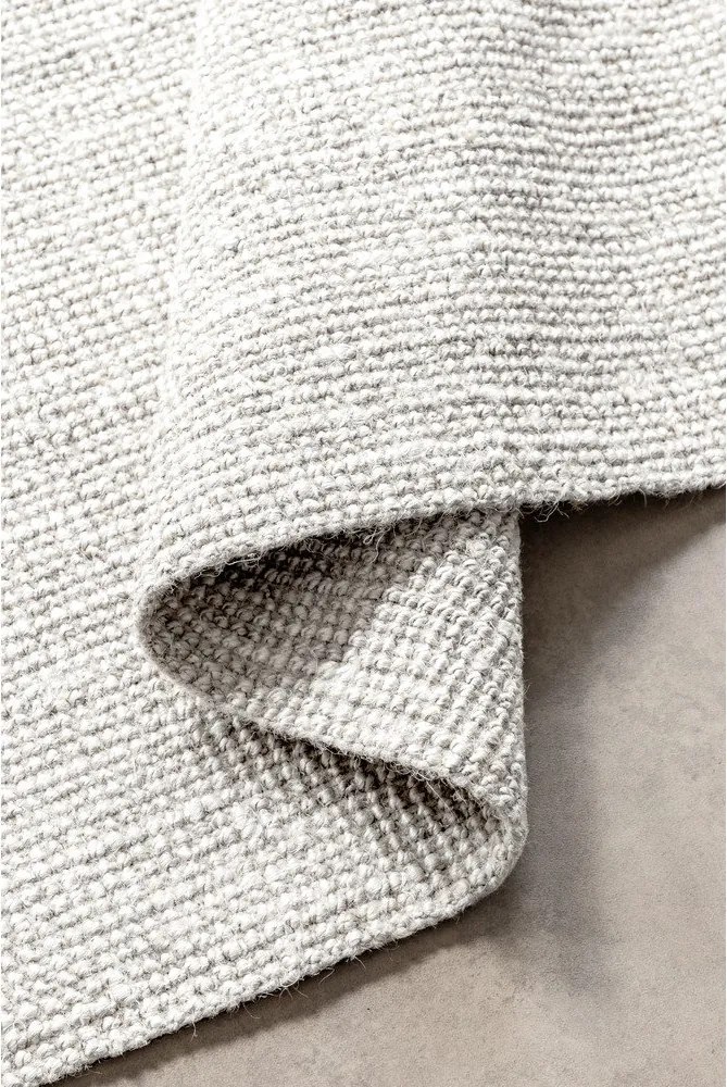 Világosszürke kétoldalas-kézi szövésű juta szőnyeg 160x230 cm Bouclé Jaipur – Hanse Home