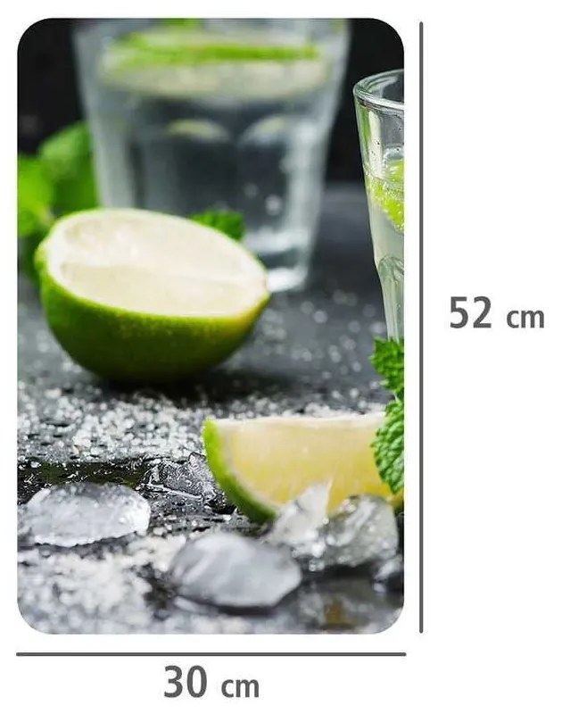 Edzett üveg tűzhely fedőlap szett 2 db-os 30x52 cm Mojitos – Wenko