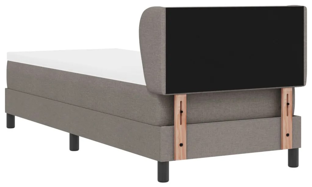 Boxspring Ágy Matrac 80x200 cm Taupe Szövet