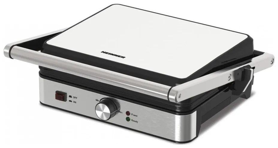 Heinner HEG-K2000SS - Kontaktgrill 2000W/230V matt króm/fekete