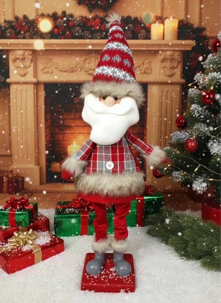 Nagy 70CM-ES Éneklő És Táncoló Mikulás XXL