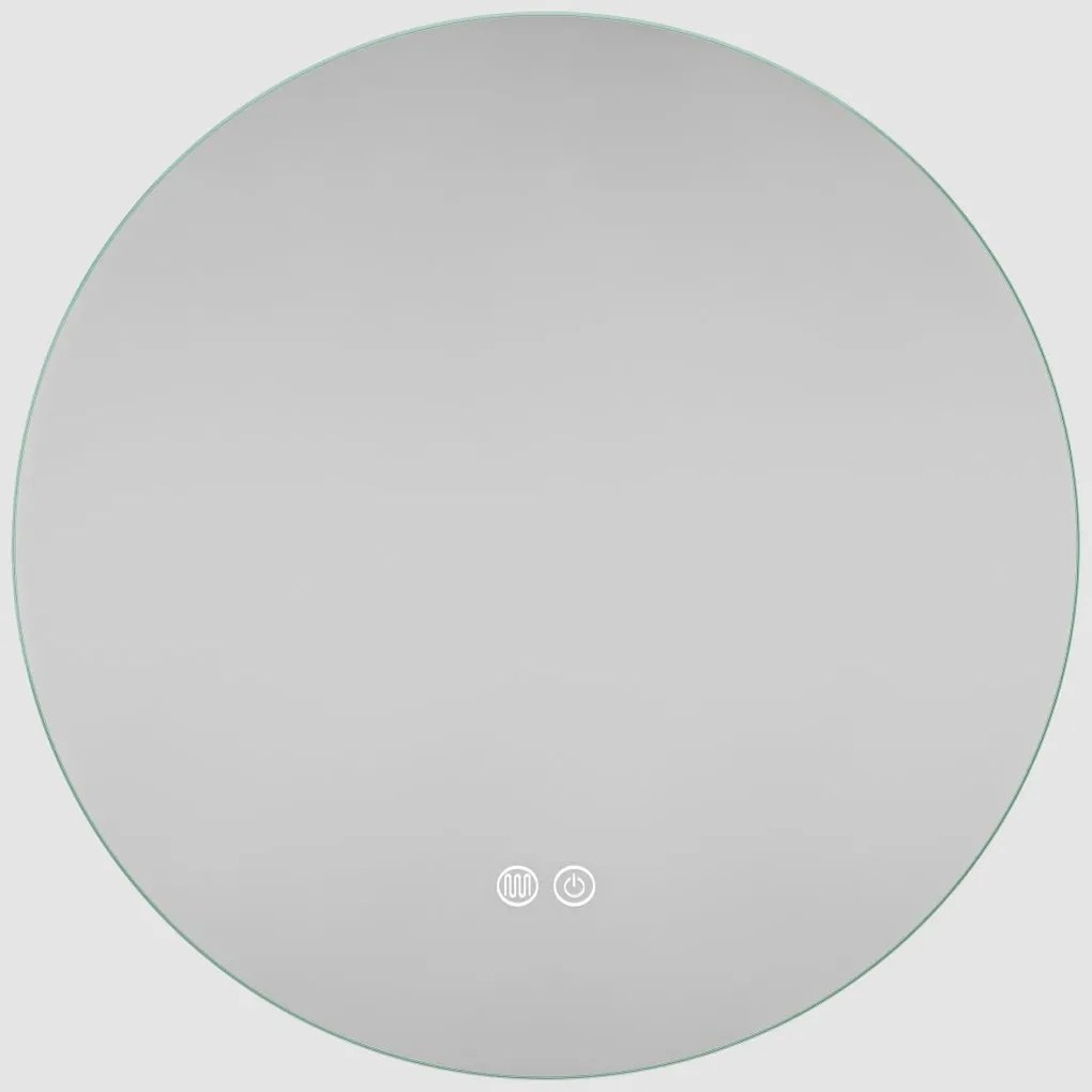 kerek LED-es fürdőszobai tükör fűtési funkcióval 60cm