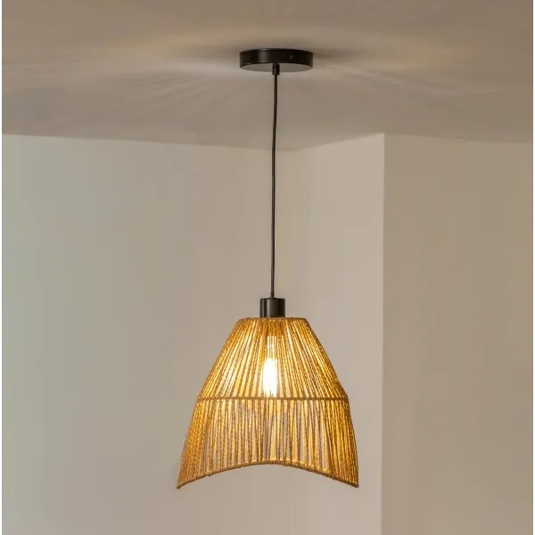 Brilagi - LED függeszték kábellel CERIA BOHO 1xE27/40W/230V átm. 30 cm barna