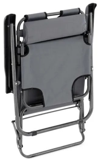 GARTHEN Kerti összecsukható nyugágy 155 x 46 cm szürke