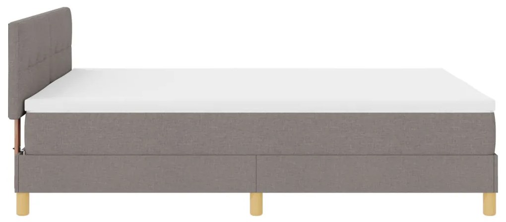 Box Spring Ágy matraccal Taupe 140x190 cm Szövet