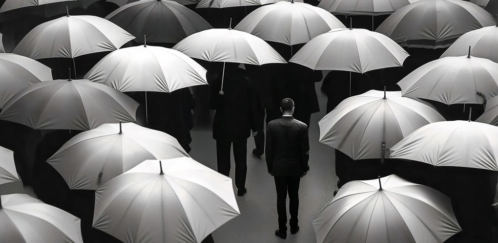 Poszter 91,3x44,5cm Magány a tömegben