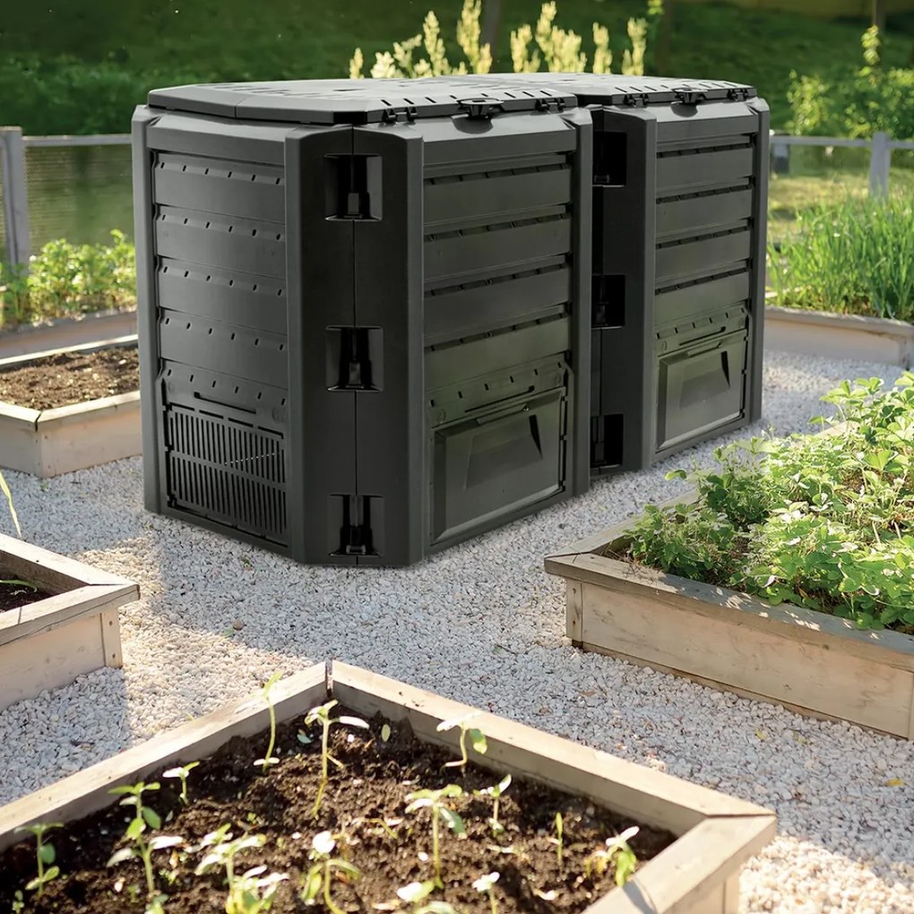 Kerti komposztáló - Compogreen 800 l, fekete Prosperplast