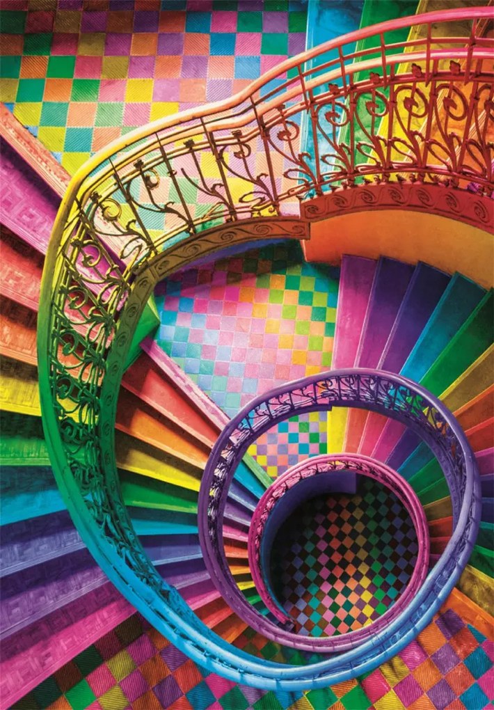 Színes lépcső Colorboom 500 db-os Compact puzzle Clementoni
