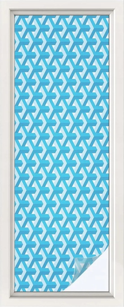 Szélvédőfólia Ablak Adatvédelem Geometrikus kockák 50x146 cm