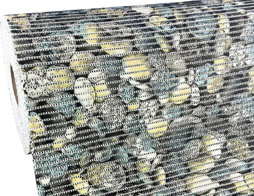 Fürdőszobaszőnyeg Szőnyeg Színes kavicsok 400x65 cm