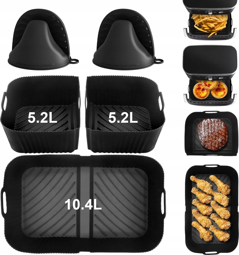 Akcesoria Ninja Olajsütőhöz AF500DE AF500EU Air Fryer Szett 10.4L